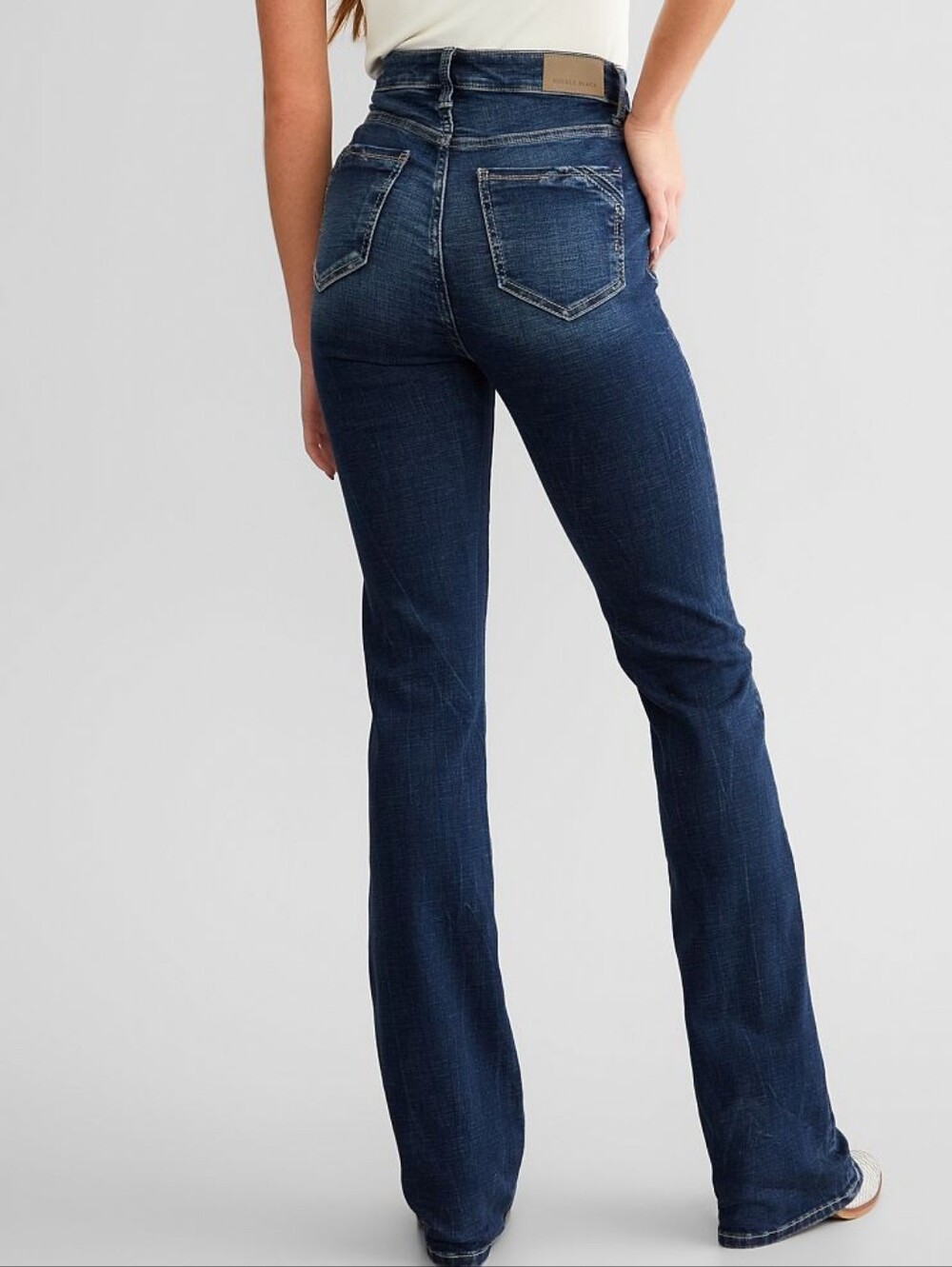 Buckle Black Womens Dark Blue Fit No. 75 Tailored Bootcut Stretch Jeans 30x32 - Picture 2 of 16